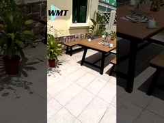 耐久性のある金属 屋外用テーブルと椅子 防水 耐腐 消し去れない